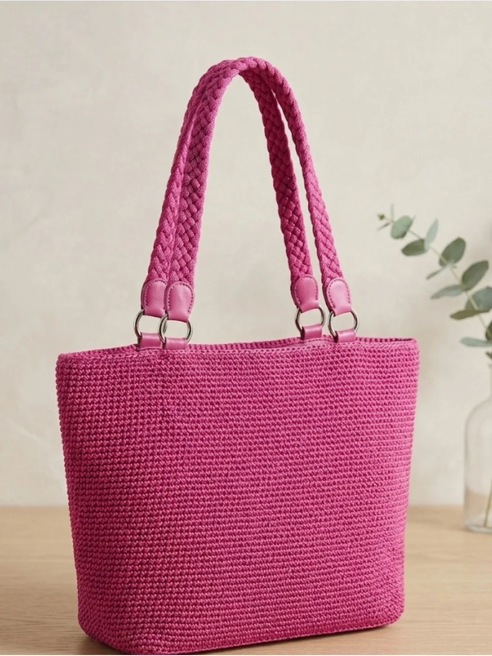 Pink Tote Bag - Stylish Everyday Shoulder Bag